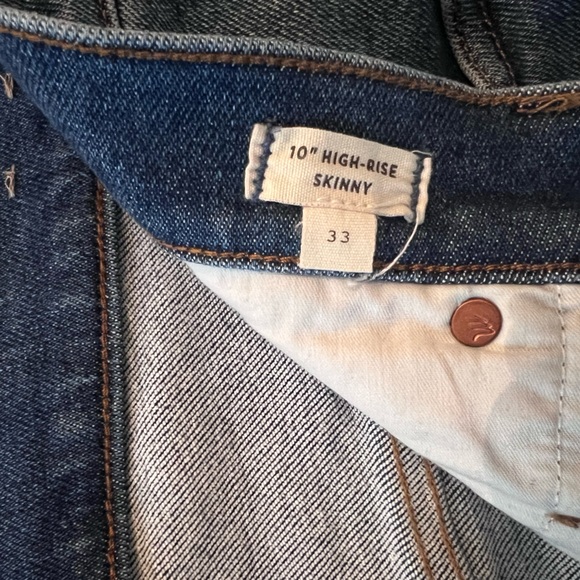 Madewell size 33 high rise skinny jeans - Picture 3 of 7